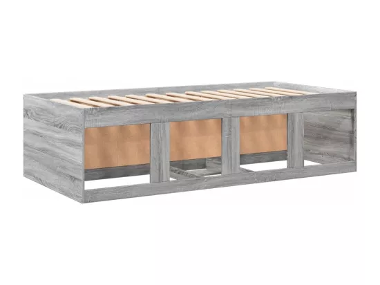 Lit de jour avec tiroirs sans matelas sonoma gris 100x200 cm