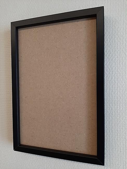 3D MAP - CADRE NOIR 31CM X 21.5CM