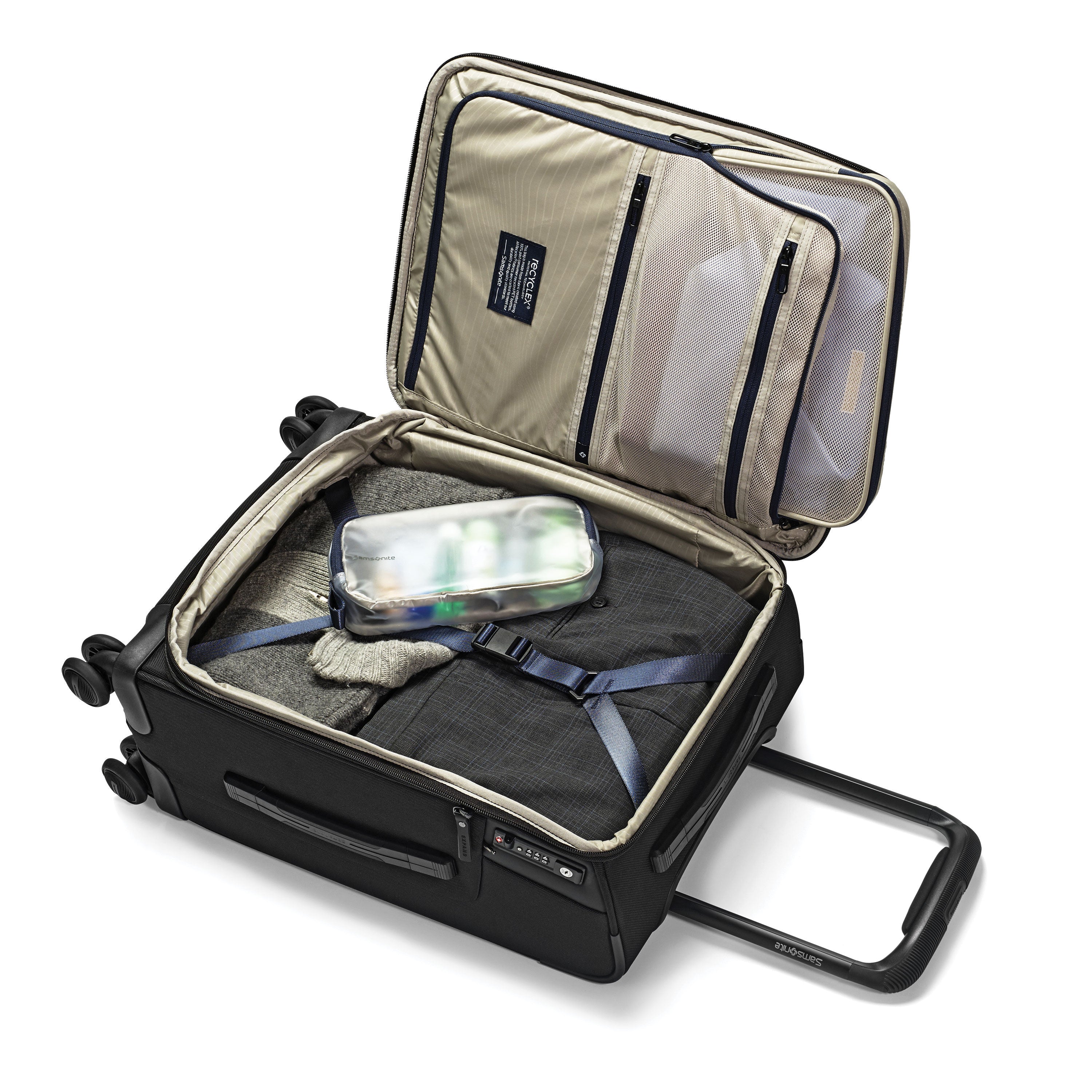 Mala de bordo Samsonite Armage II 22 x 14 x 9 com rodinhas giratórias