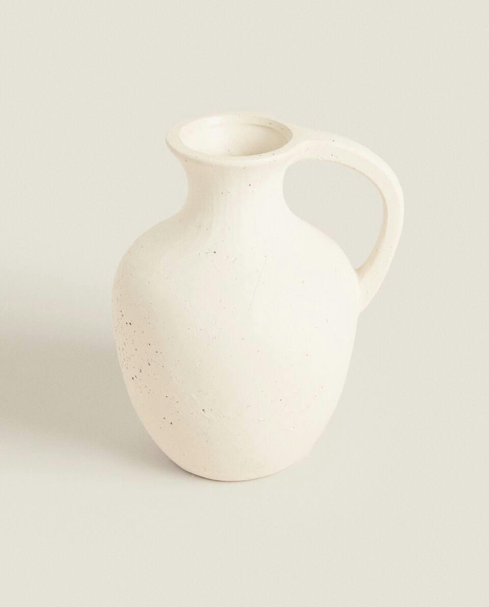 VASO DE CERÂMICA COM ALÇA