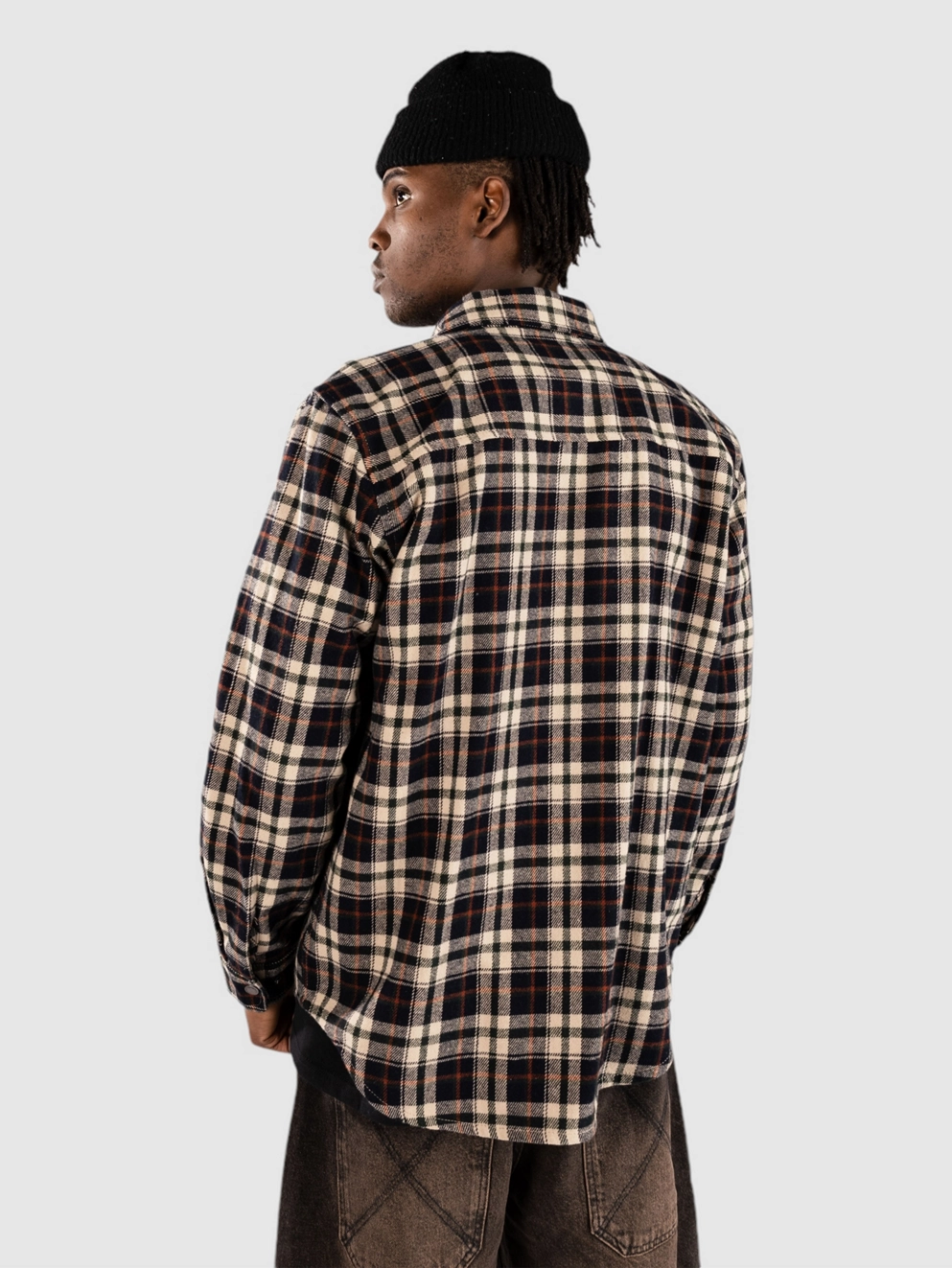 Fat Moose Adrian Check Shirt dark navy/ecru