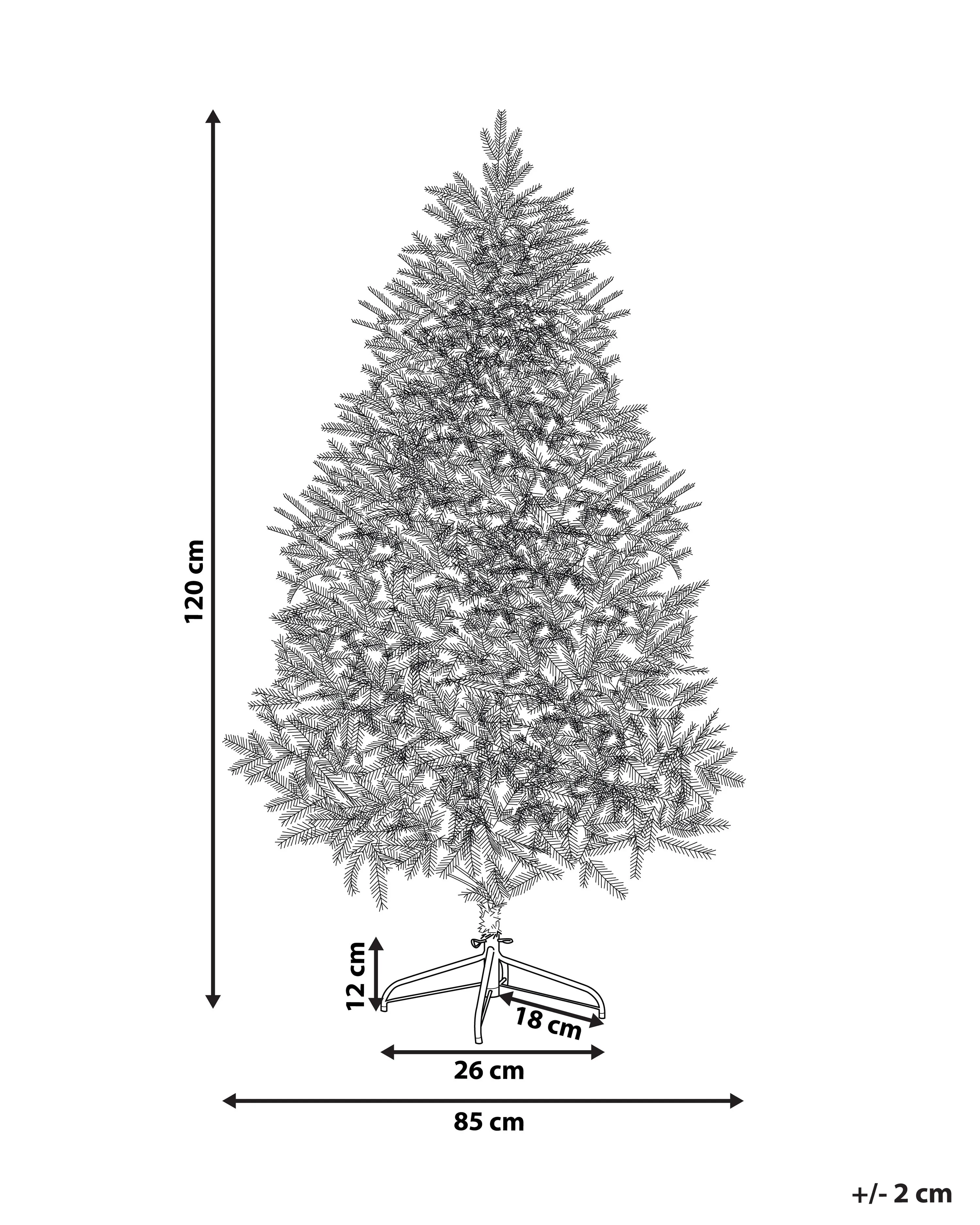 Kunstkerstboom HUXLEY 120 cm Groen
