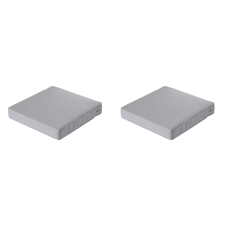 Madison - Lounge Profi-Line Zitkussen Manchester l-grey - 73x73 cm - Set van 2