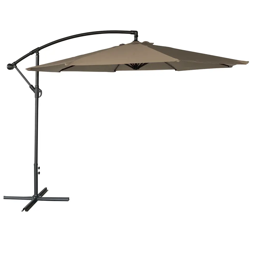 Happy Garden Parasol OAHU - Bruin - Staal