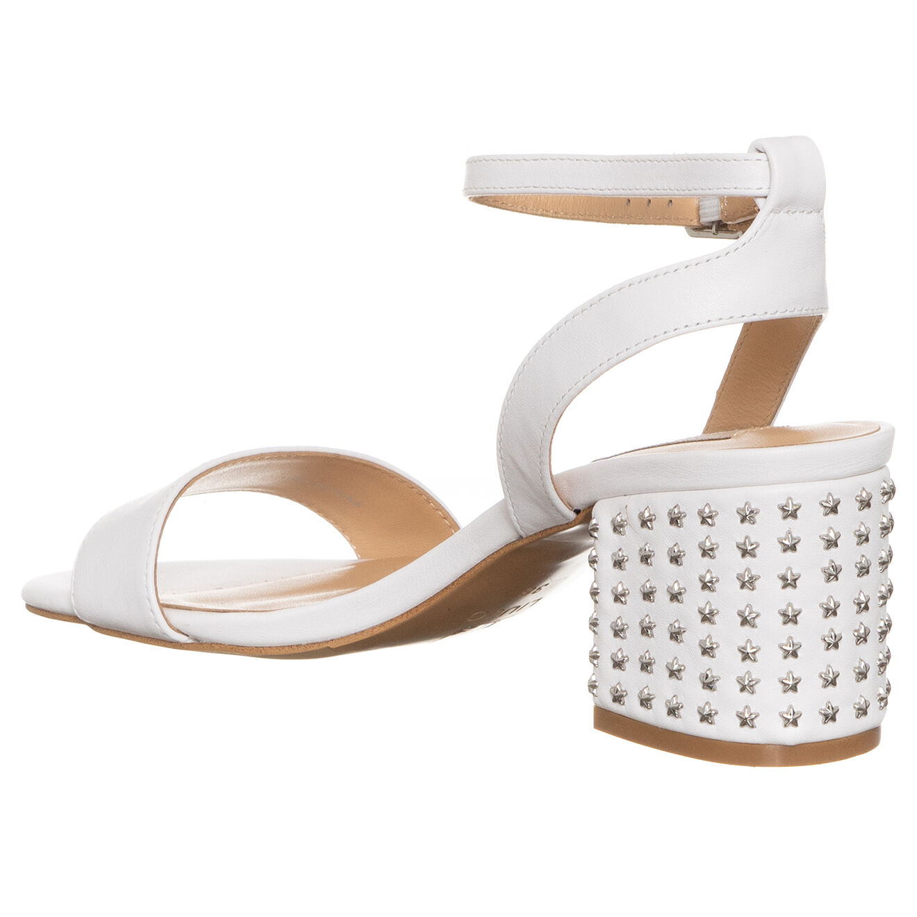 Liu-Jo Sandales en Cuir Thelma blanches - Talon 6 cm