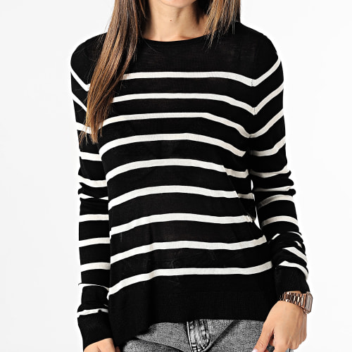Pull Femme Nova Noir Blanc