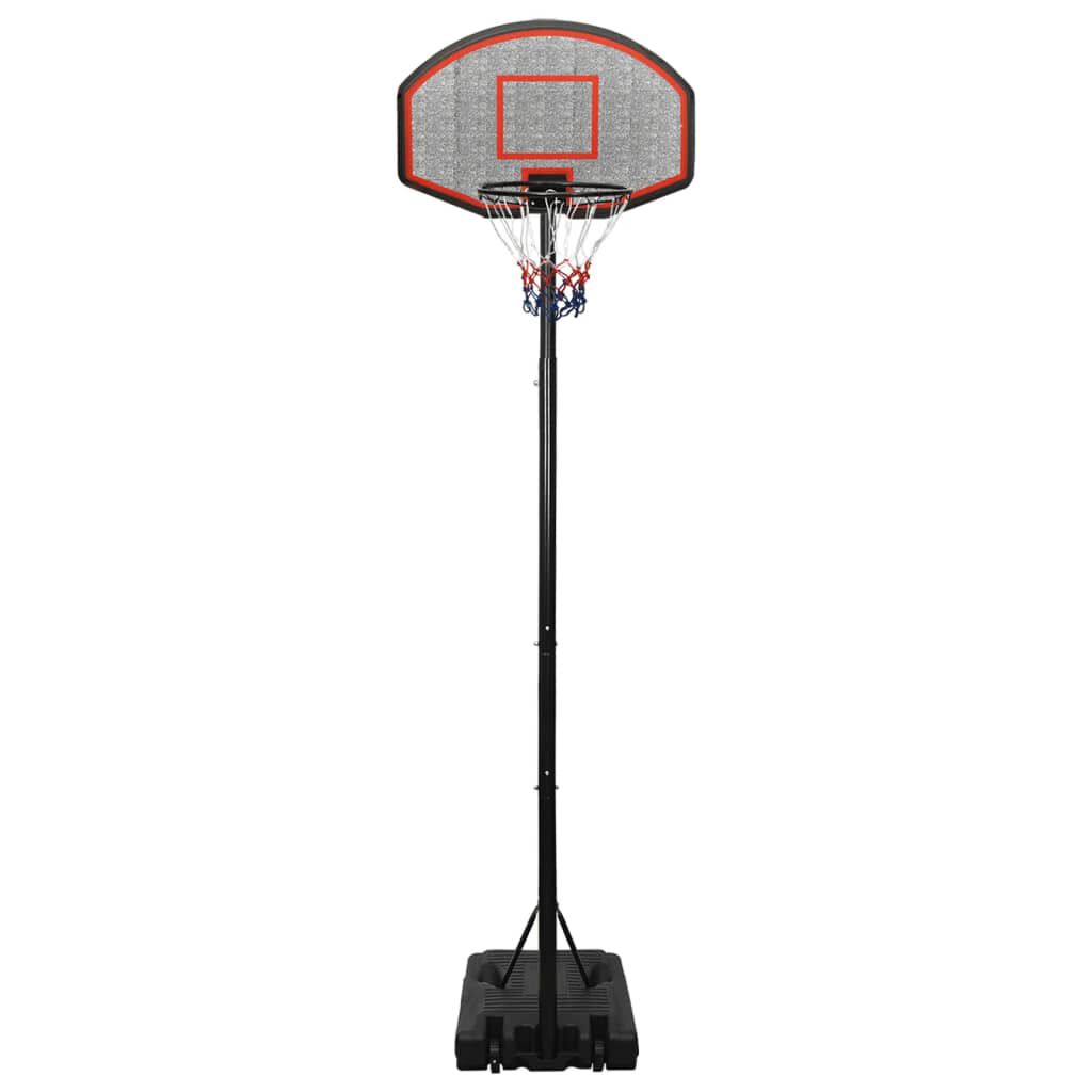 vidaXL Basketbalstandaard Zwart 282-352 cm Polyethyleen