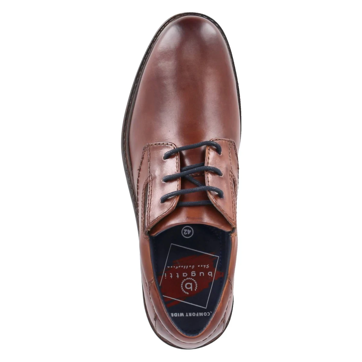 BugattiHalbschuhe - Cognac