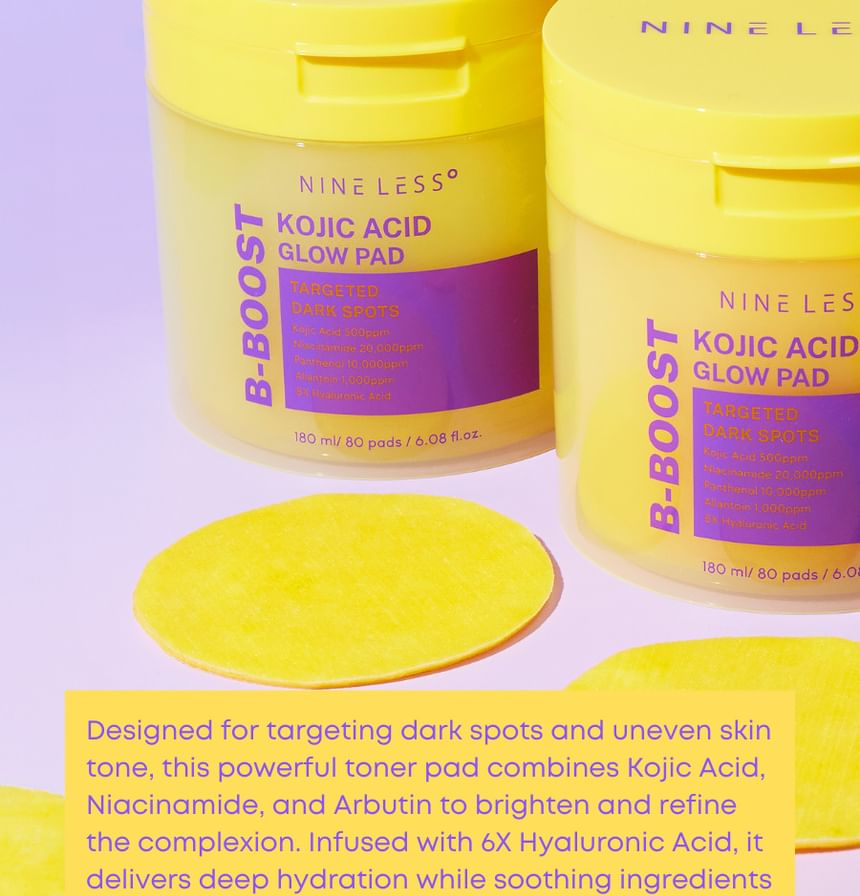 NINELESS - B-Boost Kojic Acid Glow Pad