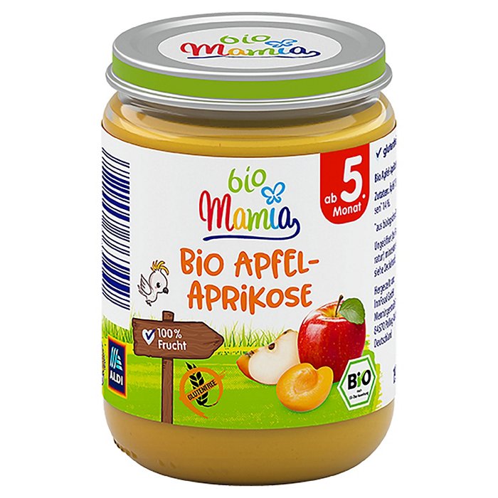 MAMIA BIO Bio-Früchte 190 g, Apfel-Aprikose