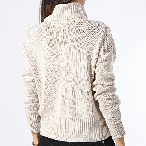 Pull Col Roulé Nicoya Femme Beige