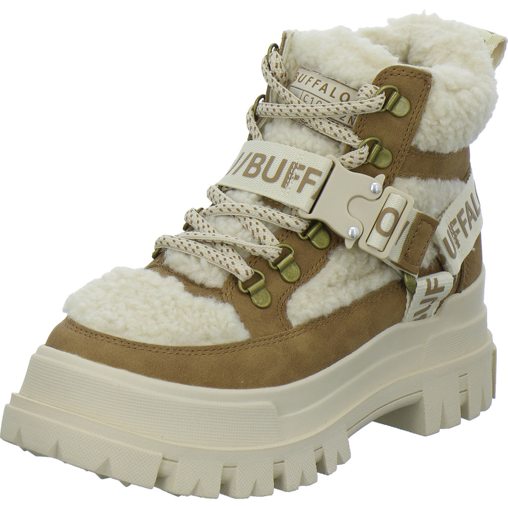 Buffalo Winterstiefel Damen Aspha Com Mid Warm Beige-kombi
