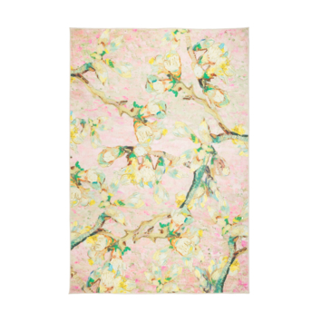 Vloerkleed Bloemen van Gogh roze 160x230cm