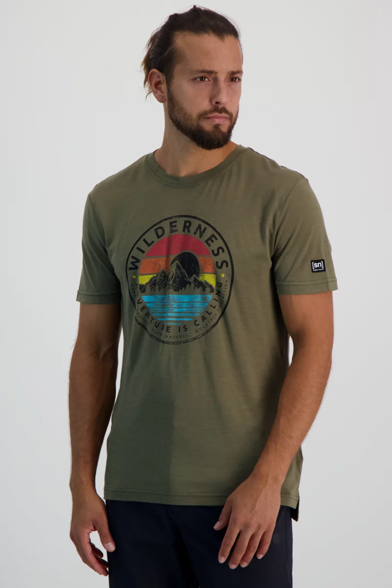 super.natural Wilderness Merino Herren T-Shirt