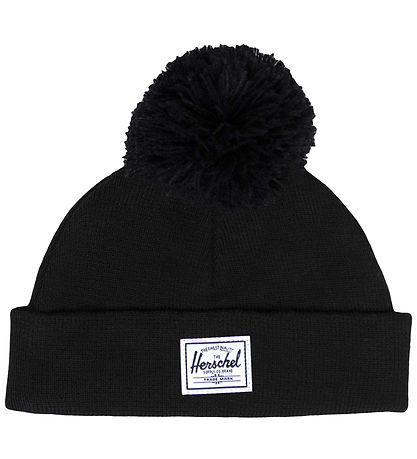 Herschel Mütze - Strick - Babybommel - Schwarz