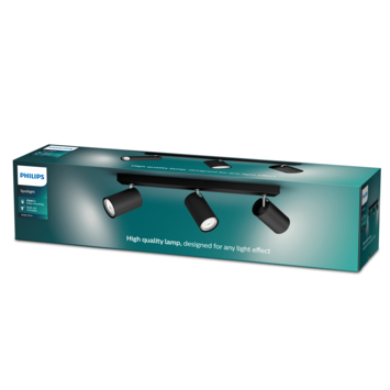 Philips triospot Kosipo zwart