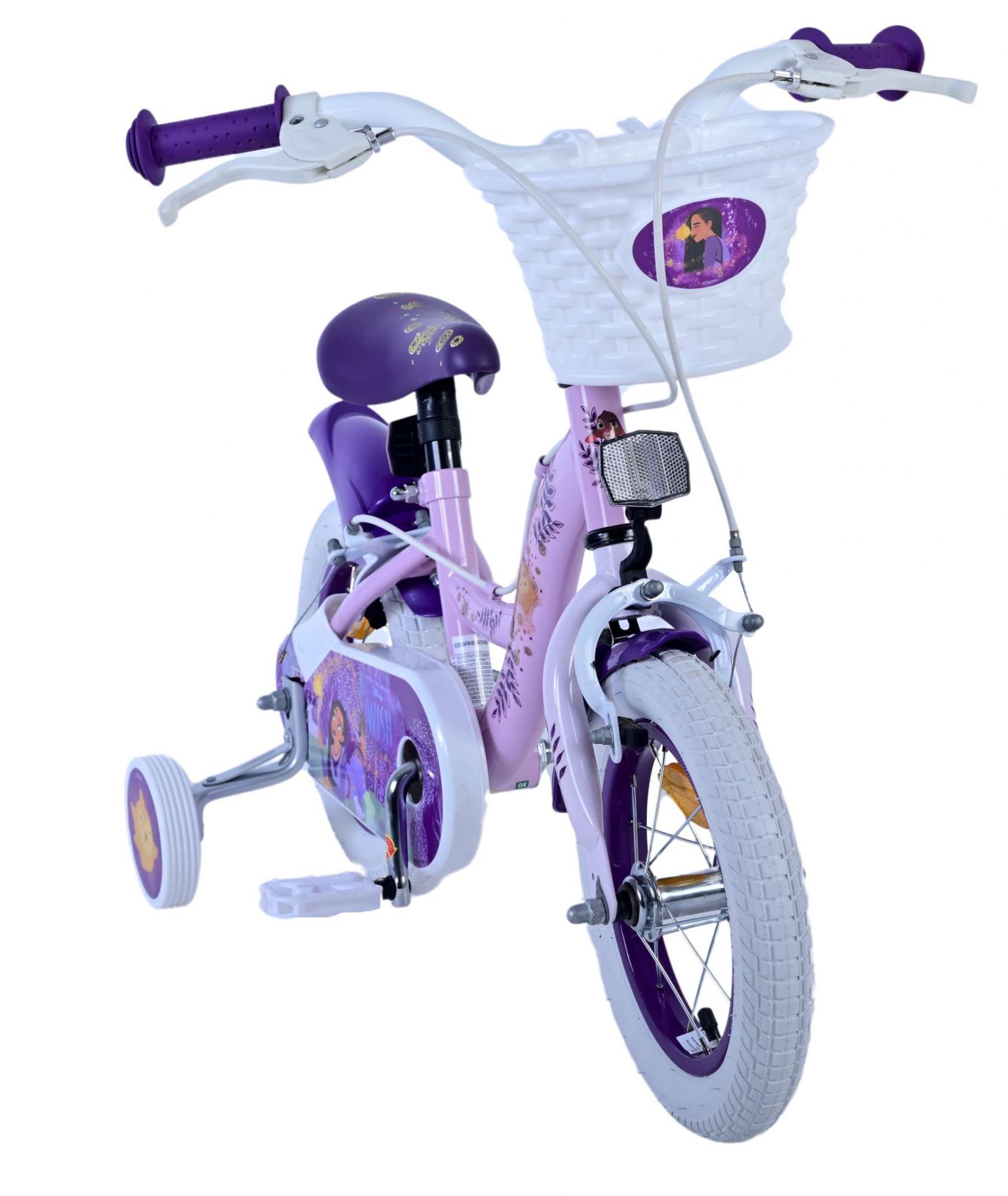 Kinderfahrrad Disney Wish für Mädchen 12 Zoll Kinderrad in Lila