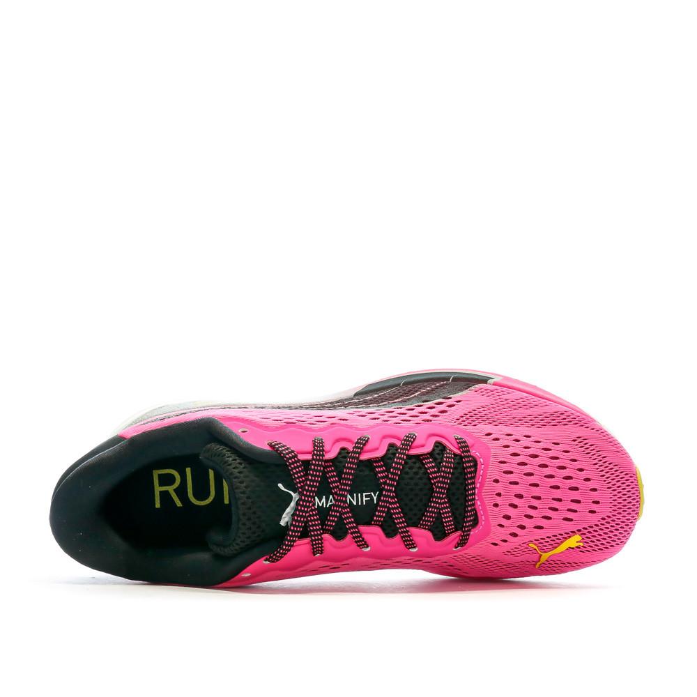 Puma Chaussures de Running Noir/Rose Femme Puma Magnify Nitro