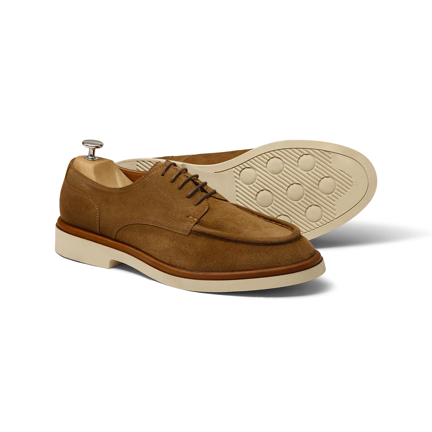 Duty-Derby en velours cognac