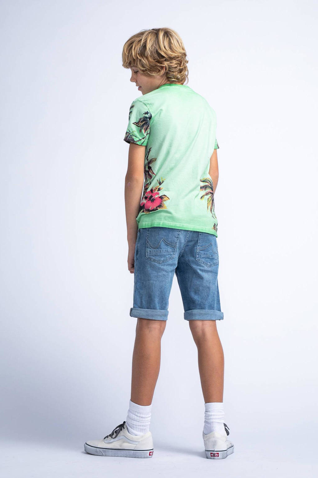 Petrol Industries T-shirt met all over print multicolor