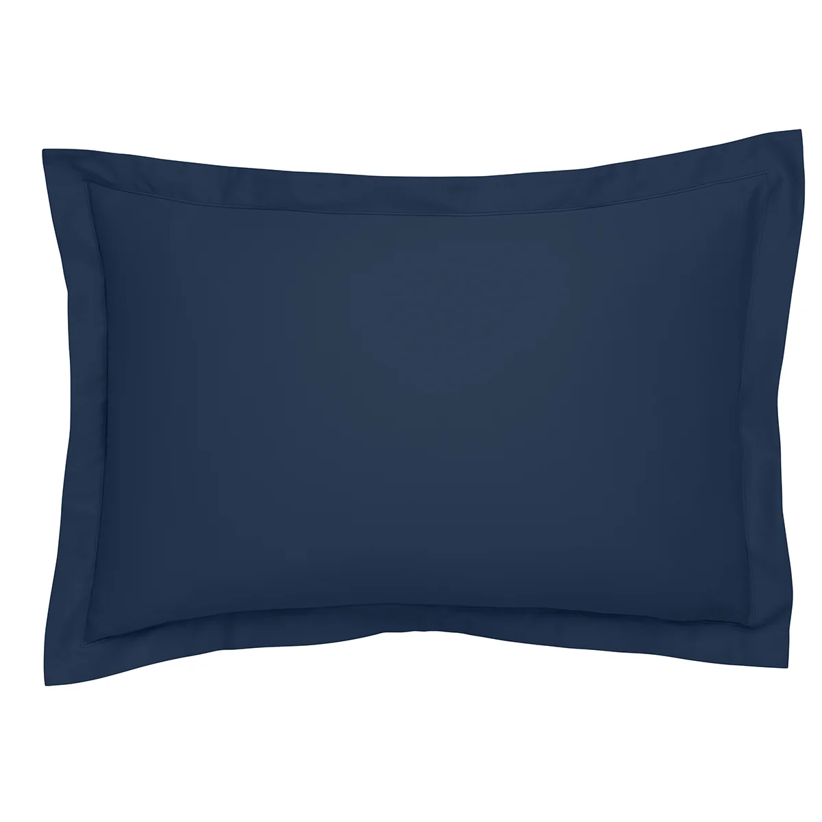 Taie d'oreiller Partition Satin de coton Coloris Marine