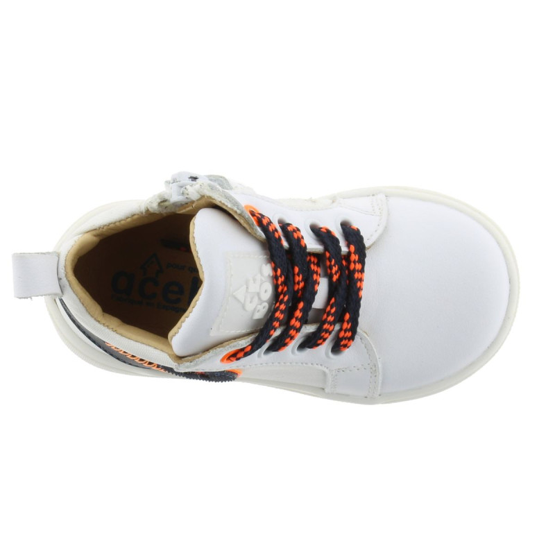 Acebos Acebos Blanc Blanc Orange Petite Etoile Zip
