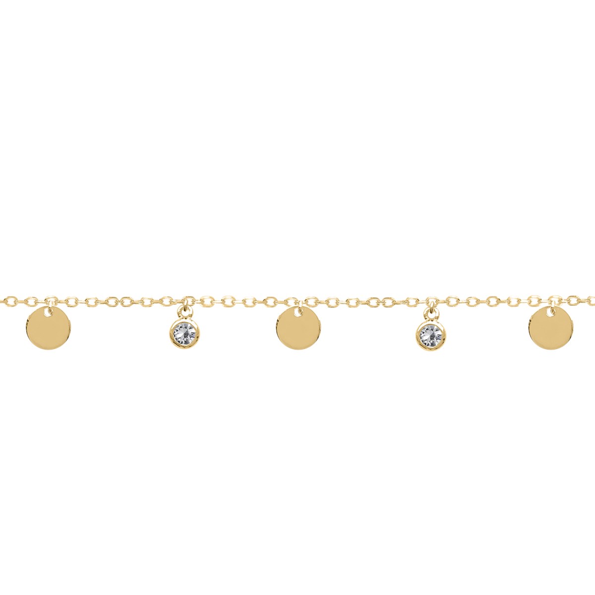 Bracelet plaqué or oxyde
