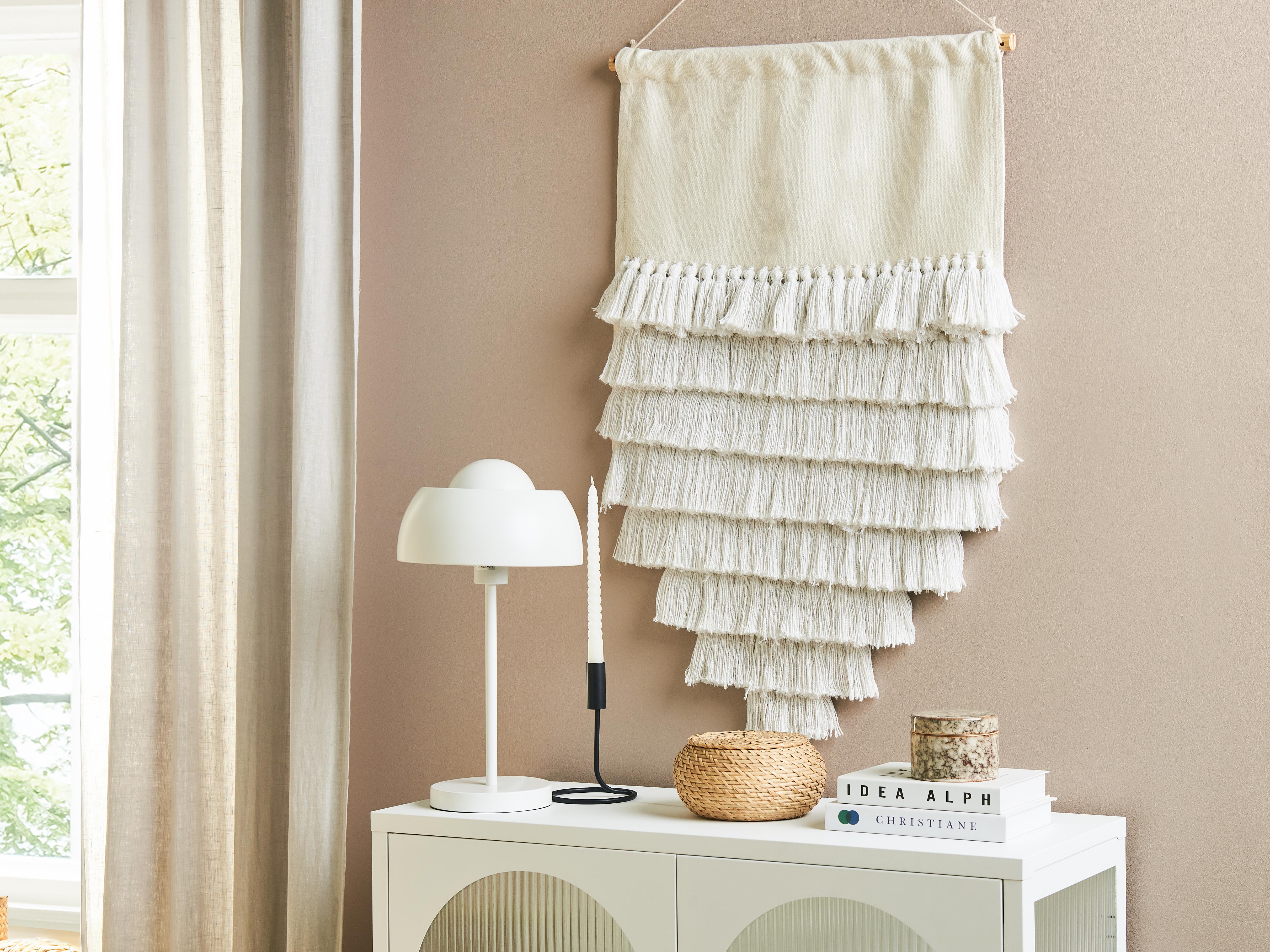Stoffen wanddecoratie THUL Katoen 107 cm Wit