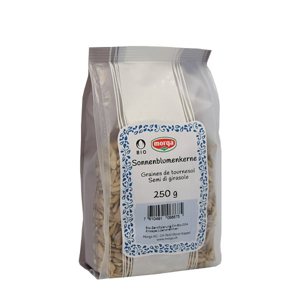 MORGA Sonnenblumenkerne<br>250 g, Beutel, Bio Knospe