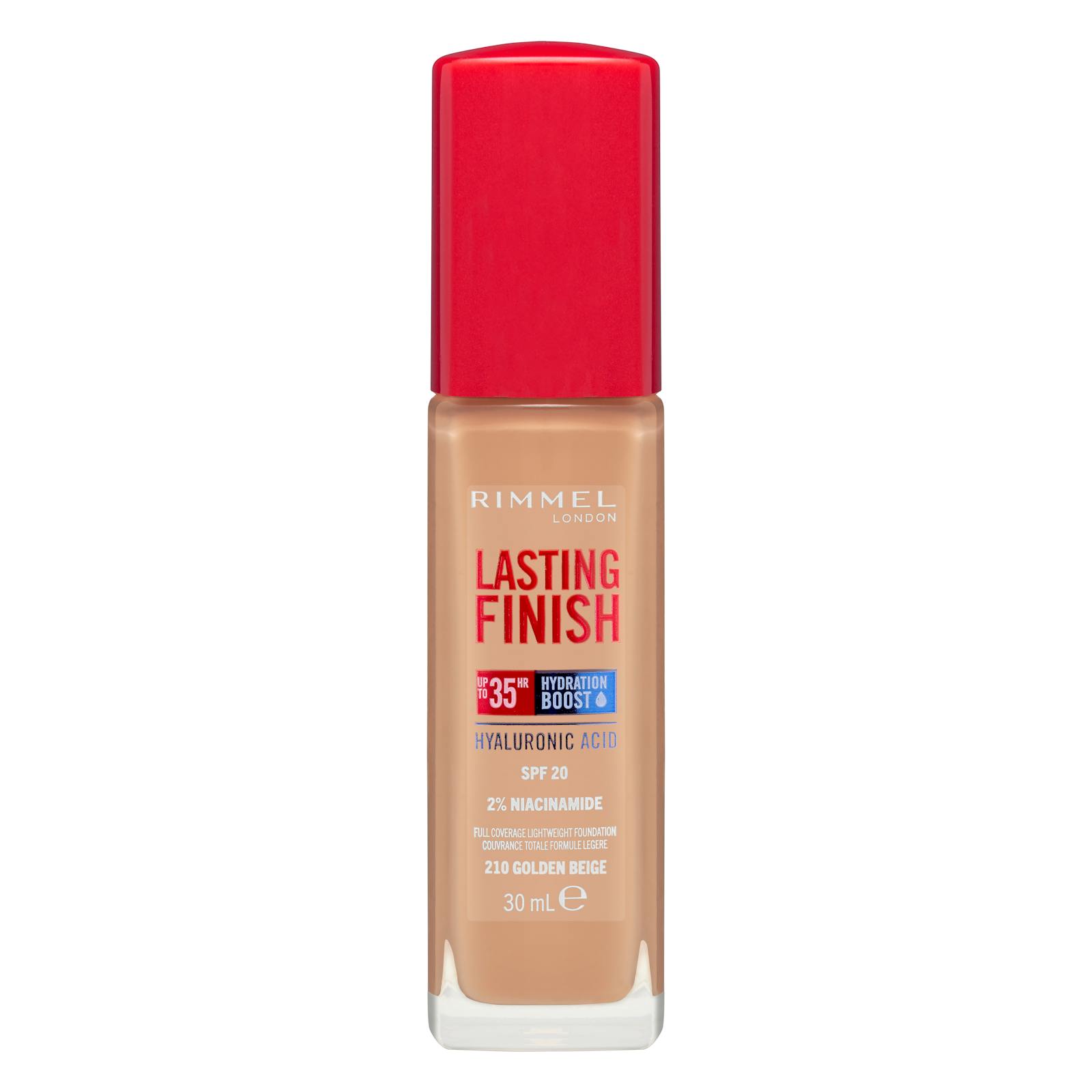 Fond de teint fluide Lasting Finish Rimmel London 210 Beige doré