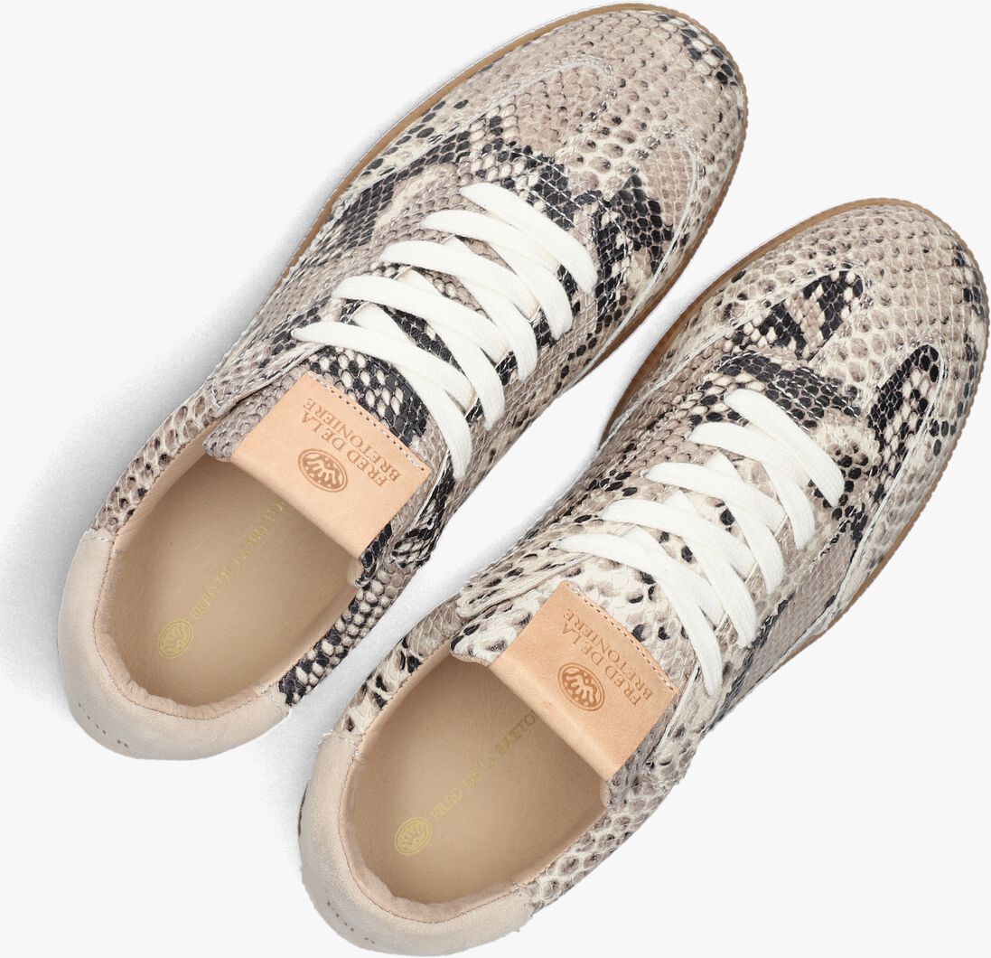 beige fred de la bretoniere lage sneakers pearl sign