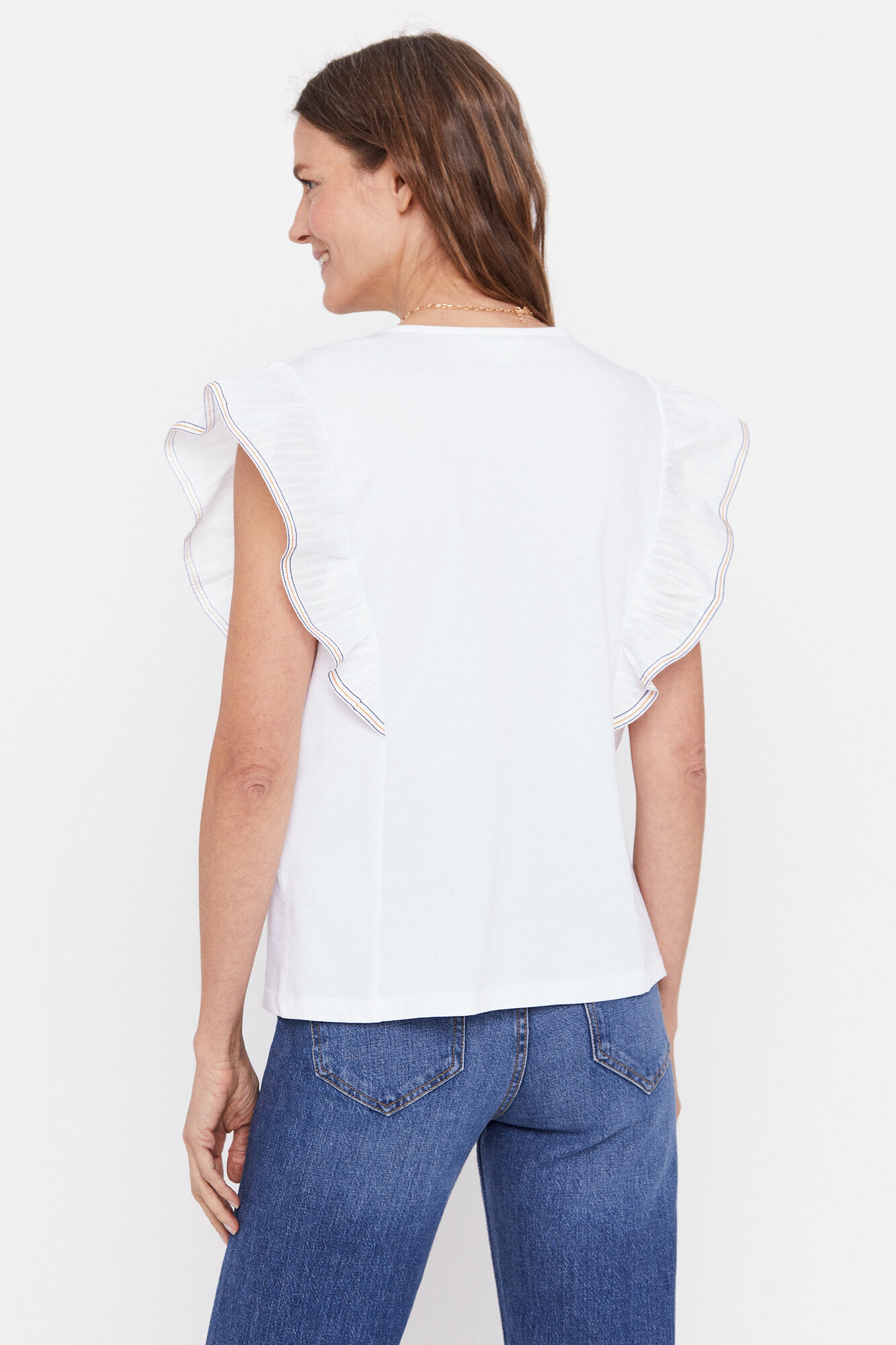 Camiseta bordada - Branca