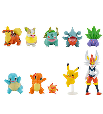 Pok?mon Figur - 10-pak - Battle Figure - Pikachu/Bulba