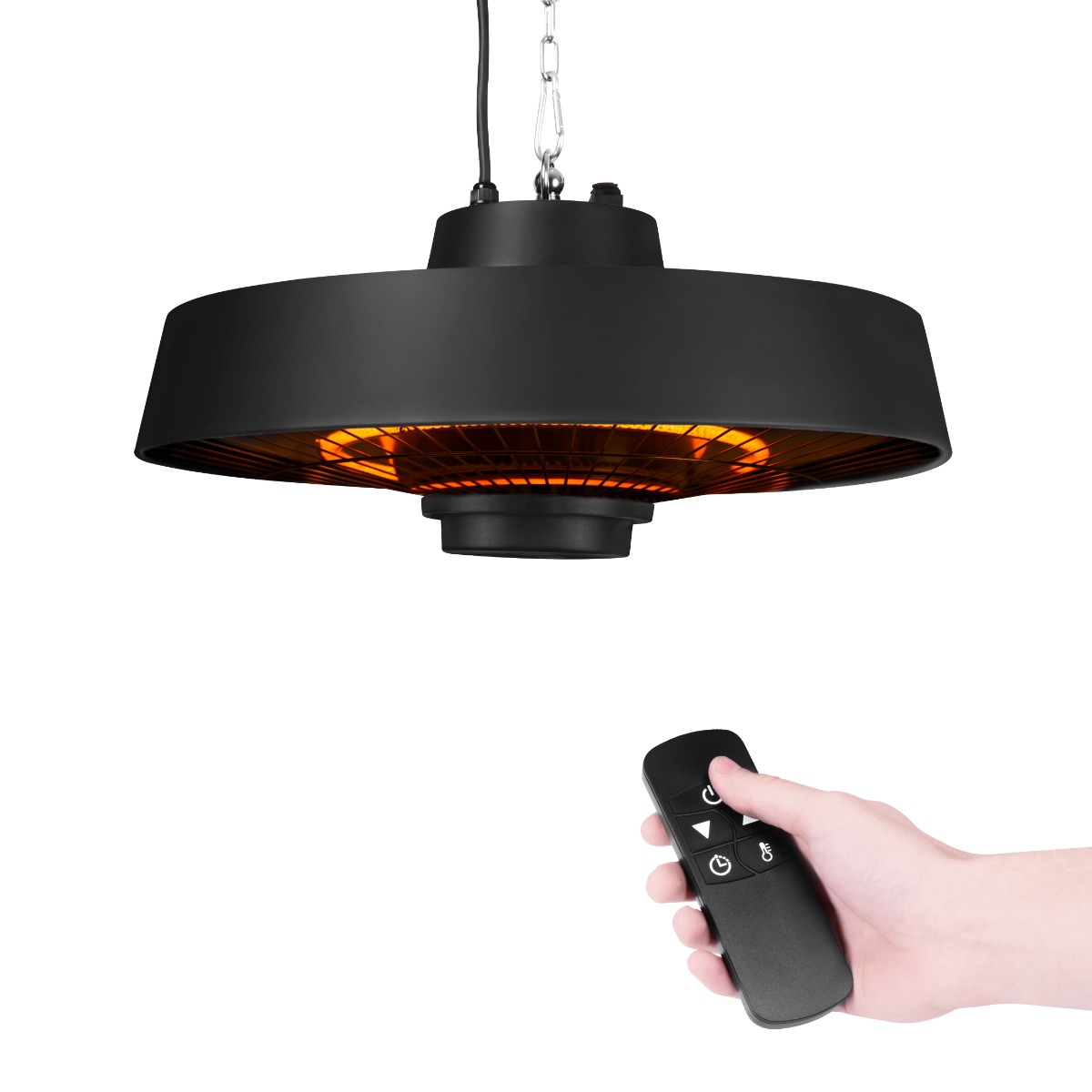 VONROC Vulcano 2000 watt hangende terrasverwarmer