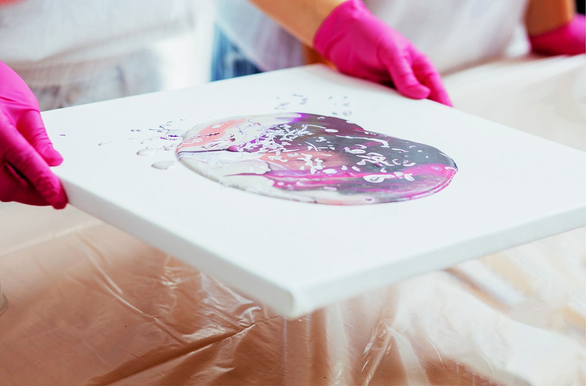 Acrylic Pouring Workshop Hemmingen
