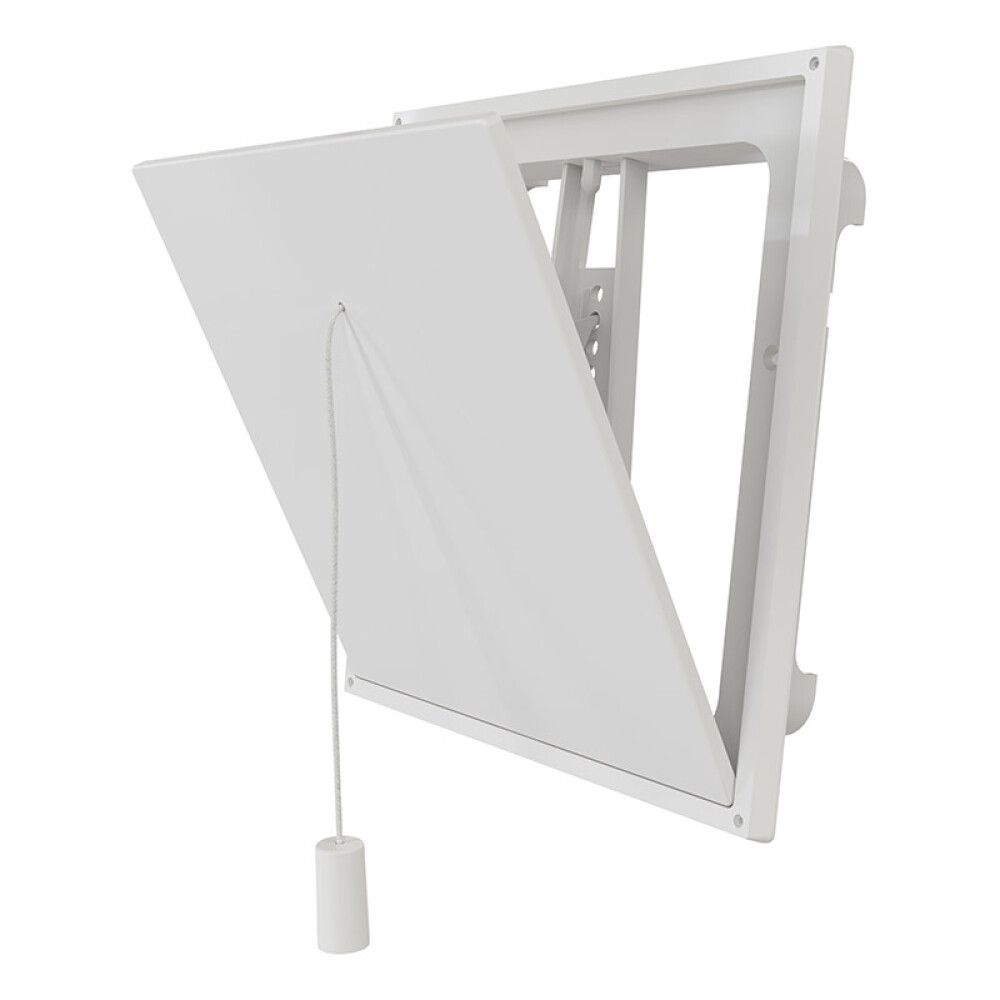 KLAFFVENTIL FLEXIT PLAST 150X150MM HVIT