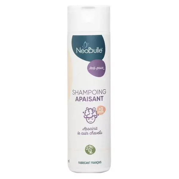 Shampoo orgânico calmante antipiolhos Néobulle 200ml