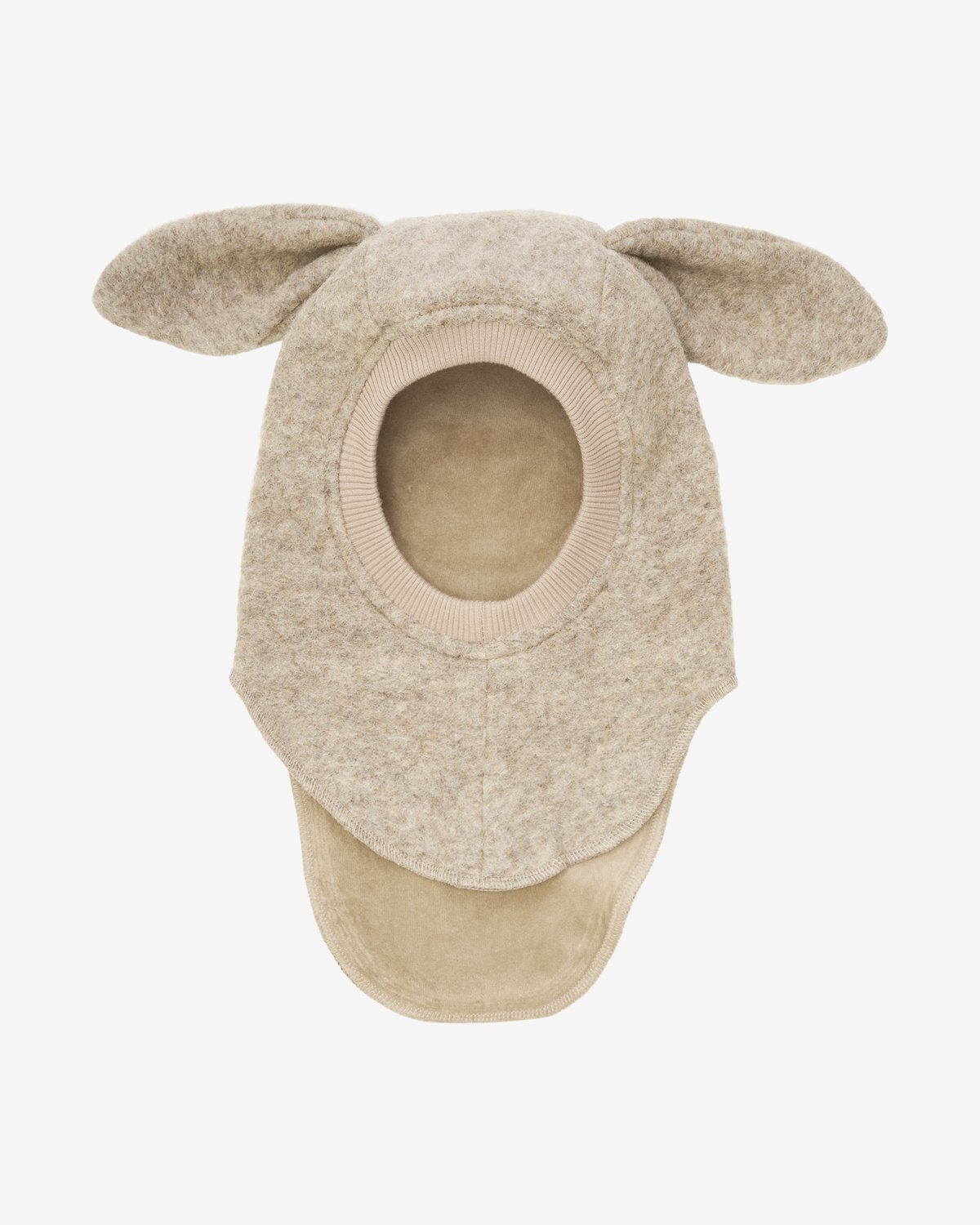 Balaclava Ull 2-lags – Kaninører, Børstet Ullfleece | Ears Wool