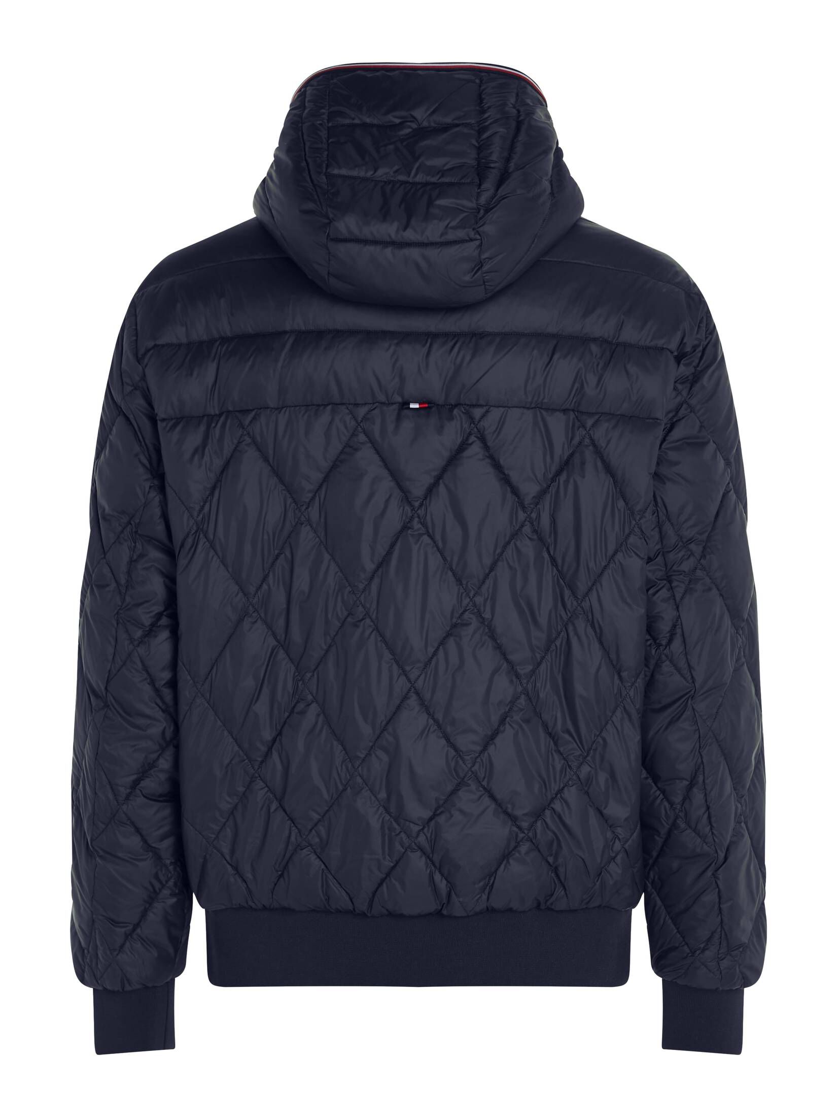 Tommy Hilfiger| Herren Kapuzenjacke MIX QUILT RECYCLED HOODED JACKET