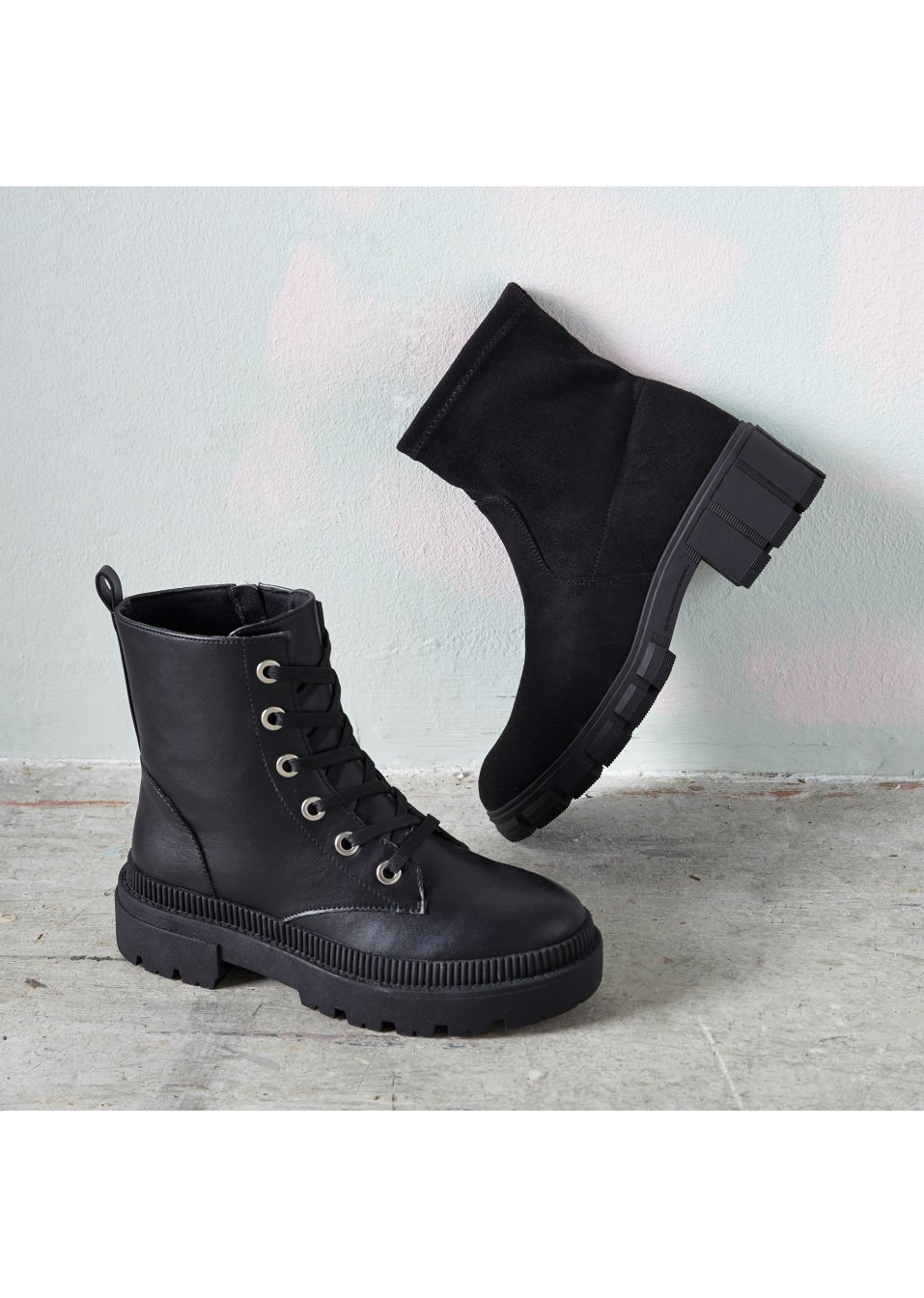 Bottines à lacets