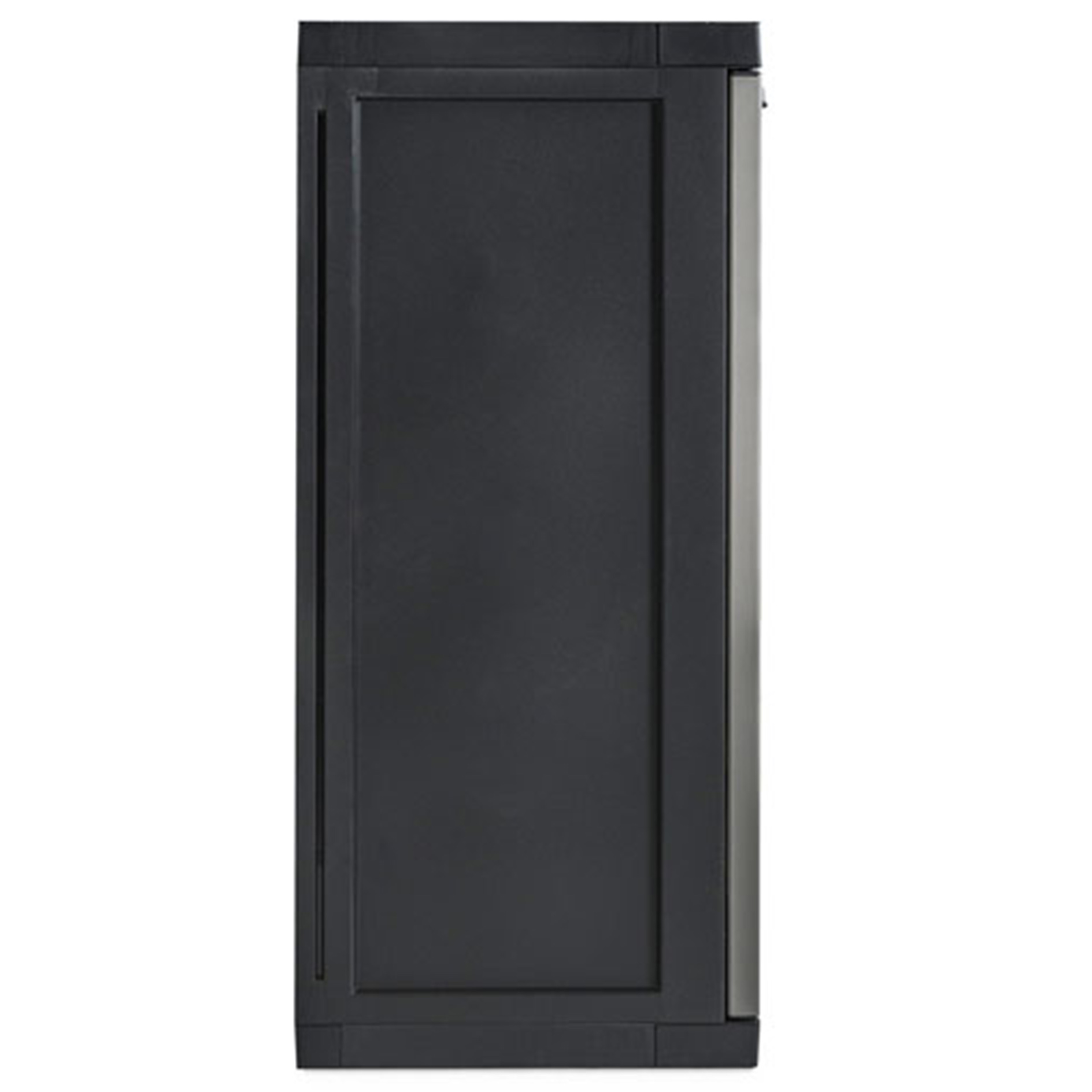 Universal-Beistellschrank - grau-schwarz - 85 cm hoch