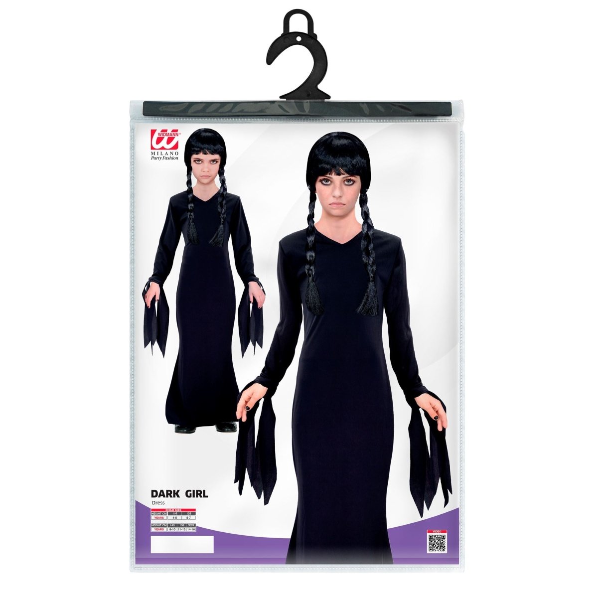 Halloween Jurk Zwart Meisje