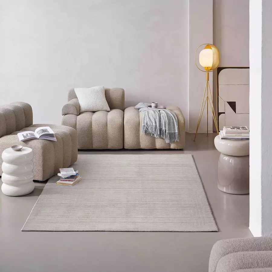 Esprit Kurzflorteppich Gil creme beige