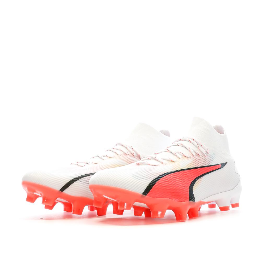 Puma Chaussures de Football Blanche/Rose/Noire Homme Puma Ultra Pro