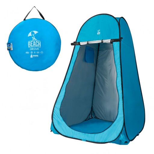 Tenda de campismo Aktive com piso, 120x120x190 cm, azul.
