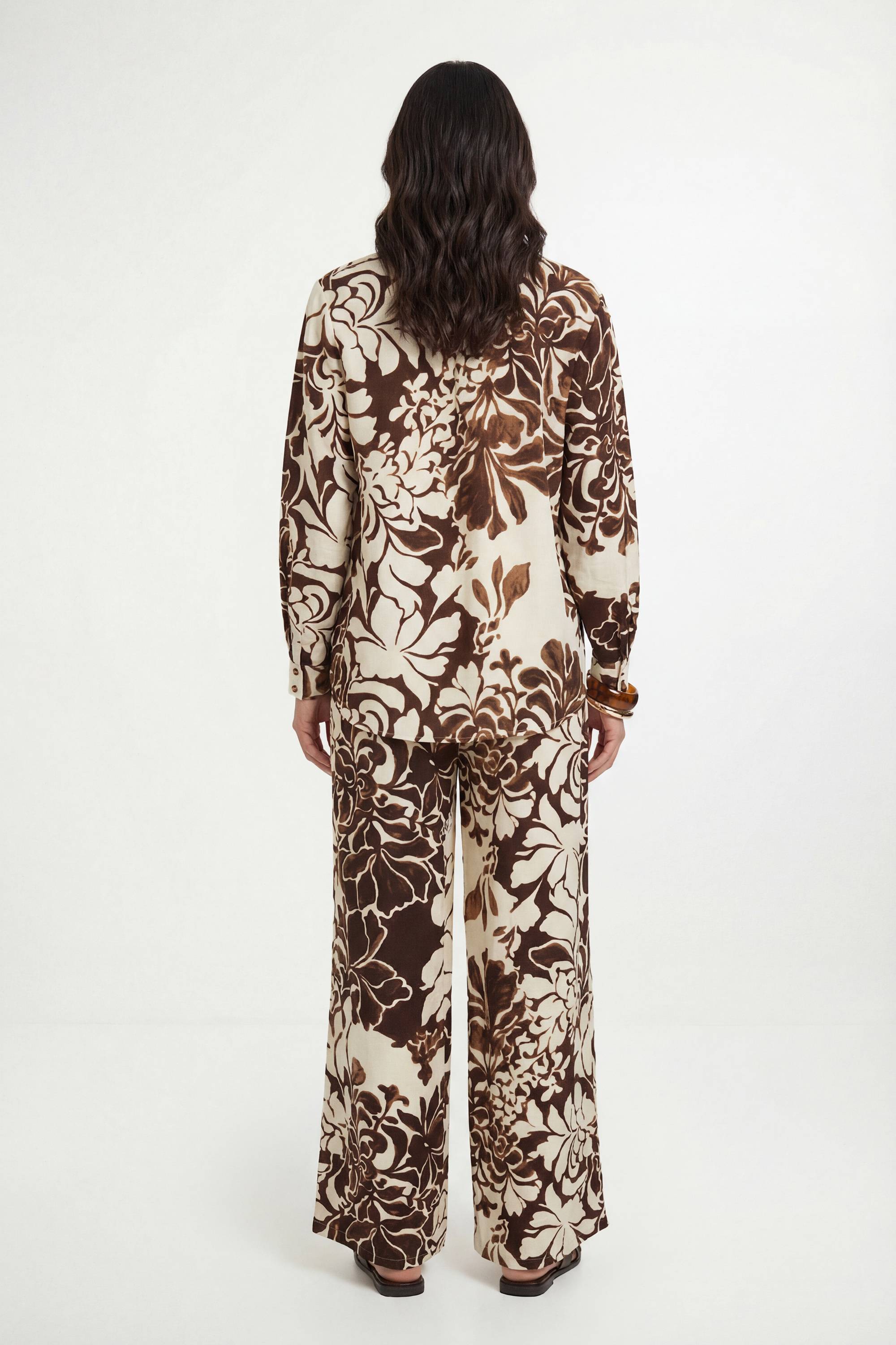 Wallis Ensemble Chemise Coordonnée À Imprimé Fleuri Et Boutonnage