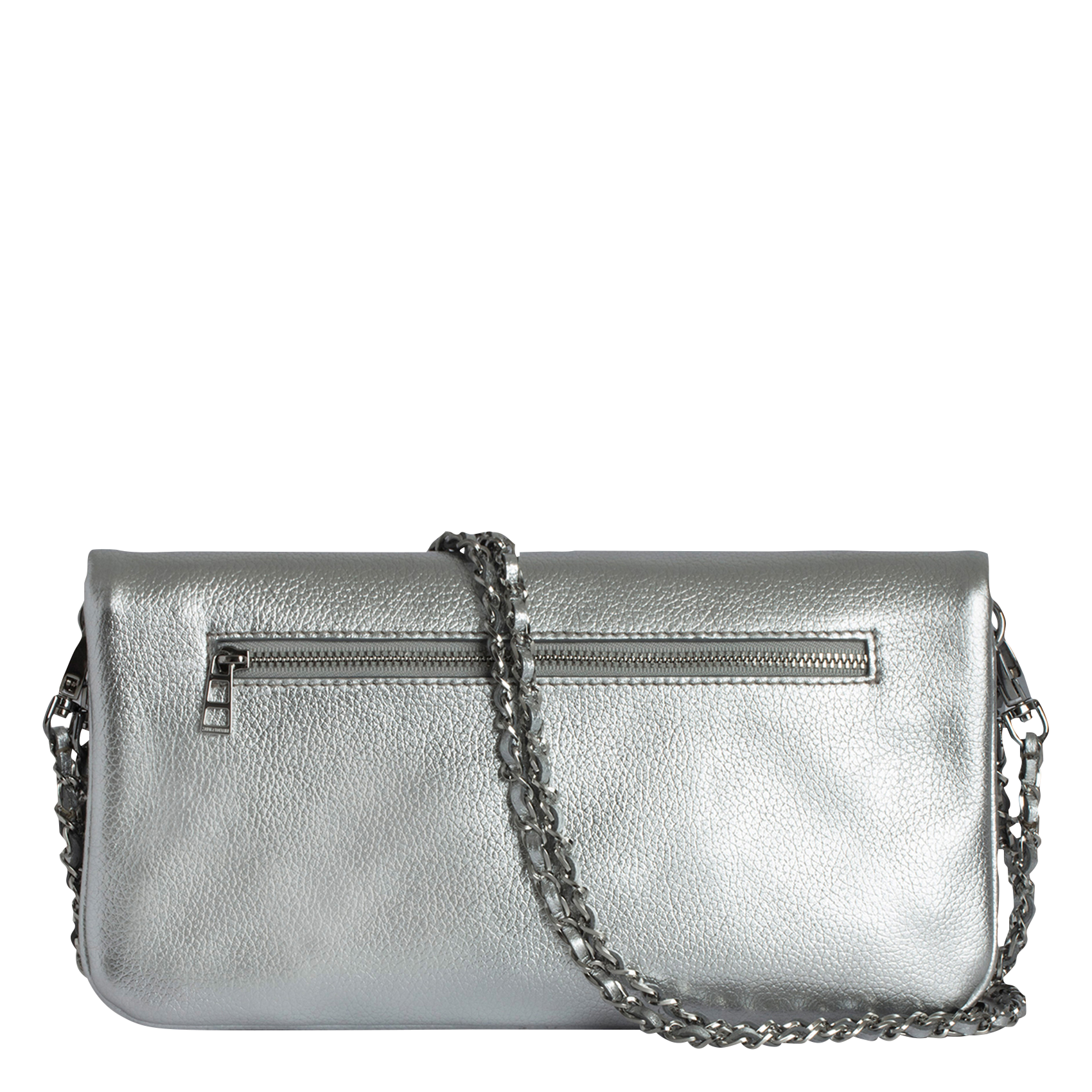 ROCK WINGS - Pochette en cuir | Gris