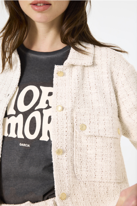 Garcia ecru dames blazer