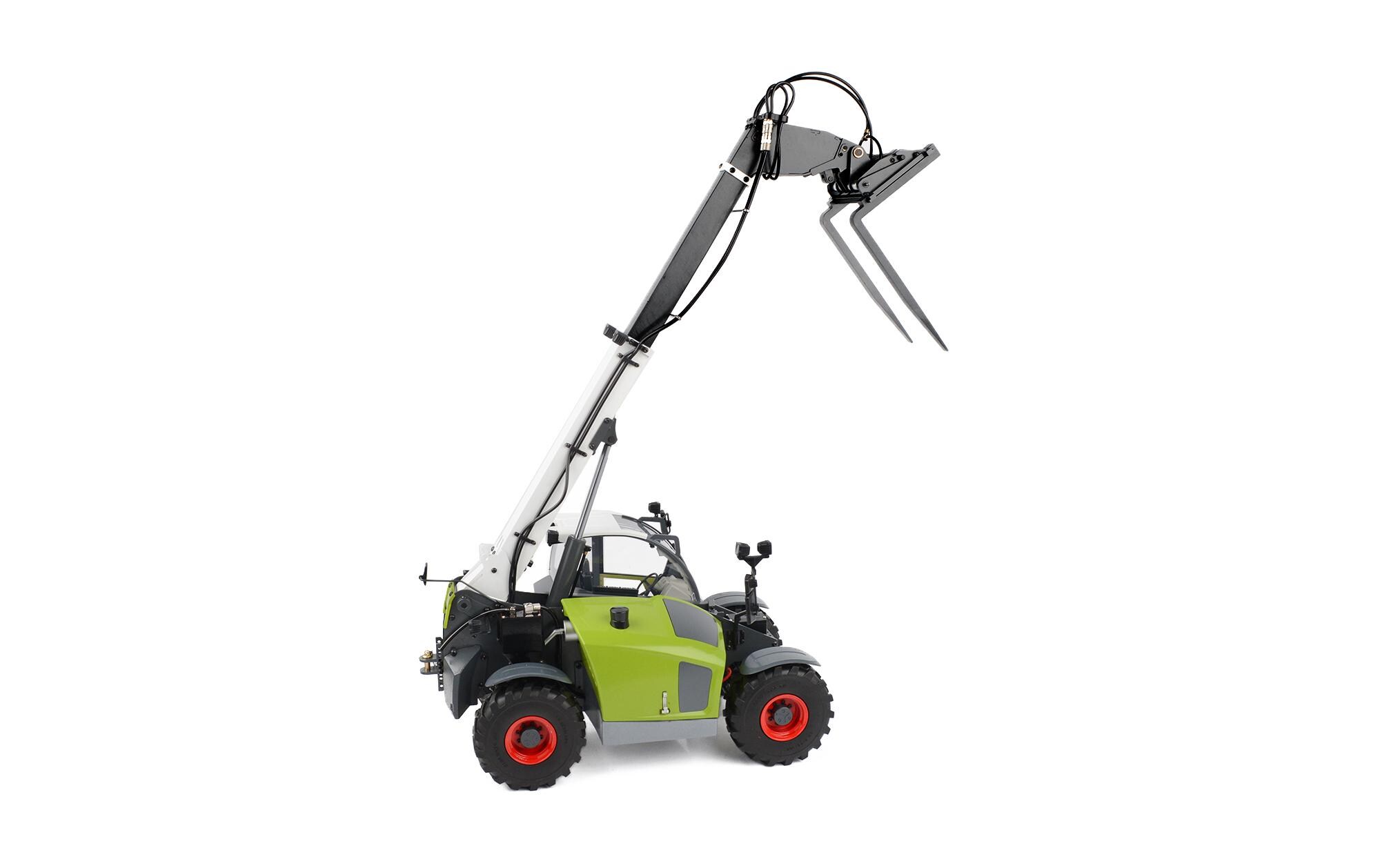 Teleskoplader Hydraulisch 1:14, ARTR<br>Scale Teleskop Gabelstapler mit austauschbaren Anbaugeräten