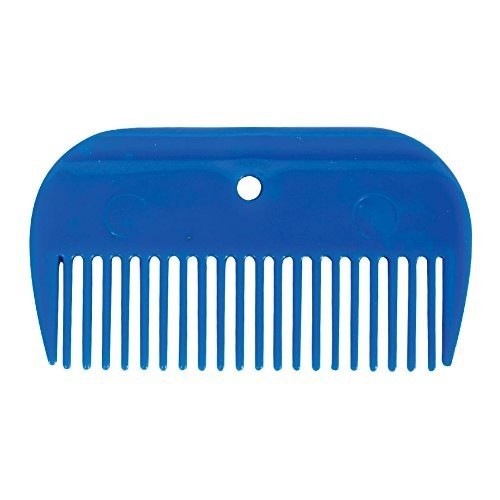 Pente de plástico Lincoln para crinas de cavalo, azul